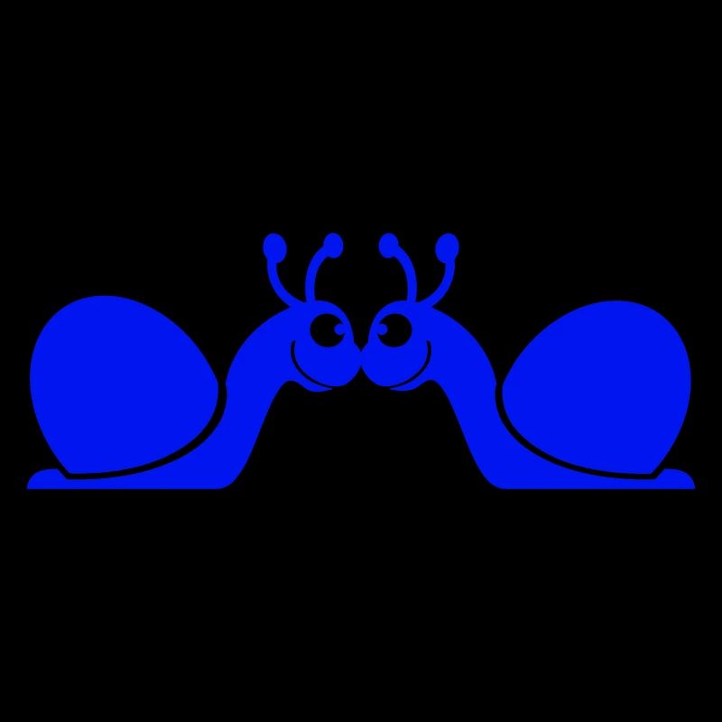 2 Snail Shell Snails Team In Love Friends