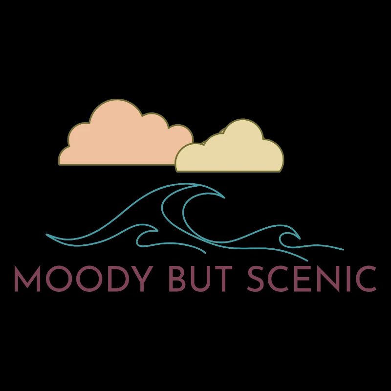 Moody Stormy Waves Nature Design
