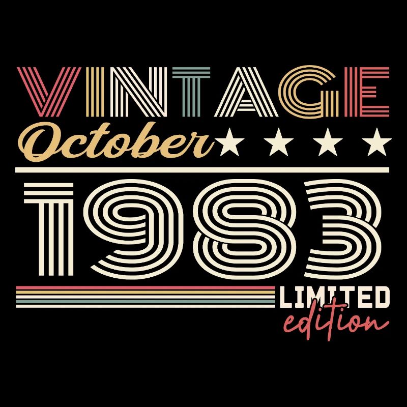 Octobre 1983 rétro anniversaire 1983 Octobre 1983 