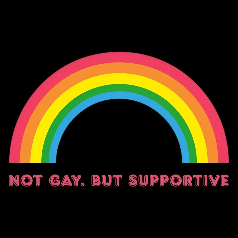 Vintage Retro Regenbogen Sterne – Supportive