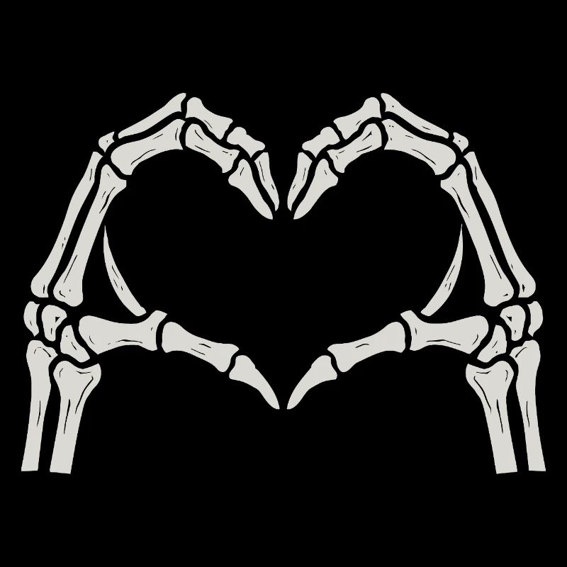 Heart Skeleton Hands