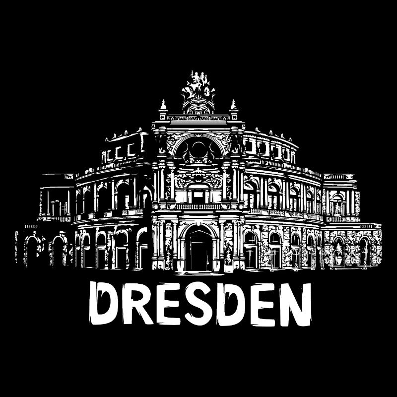 Dresden Semperoper Illustration