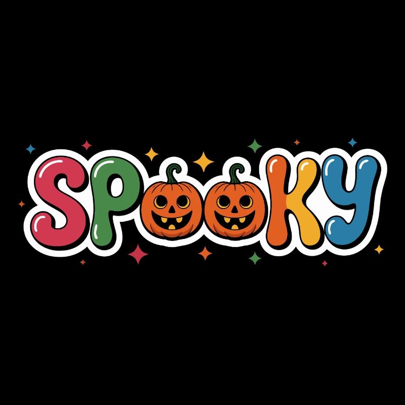 Spooky Pumpkin Lettering