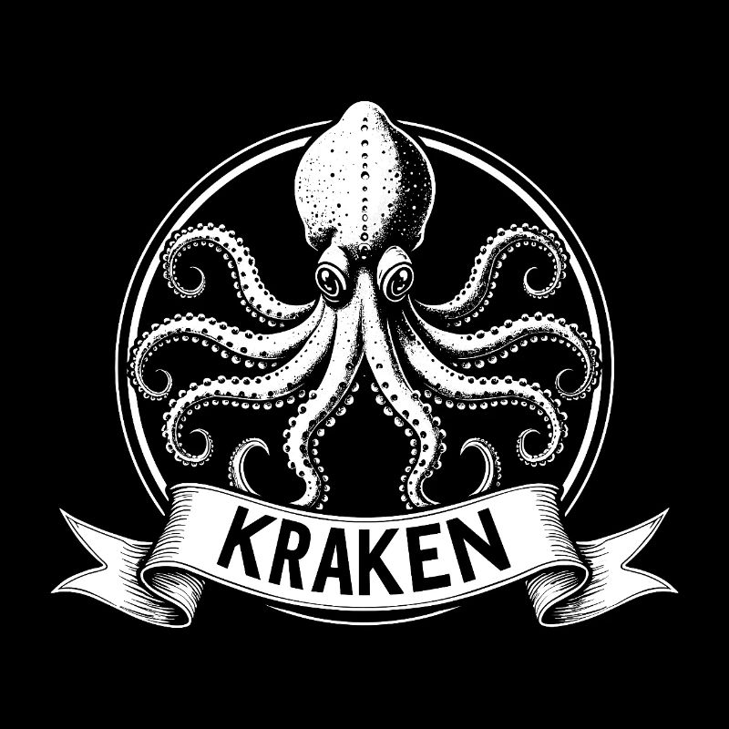 Kraken Emblem Kreis