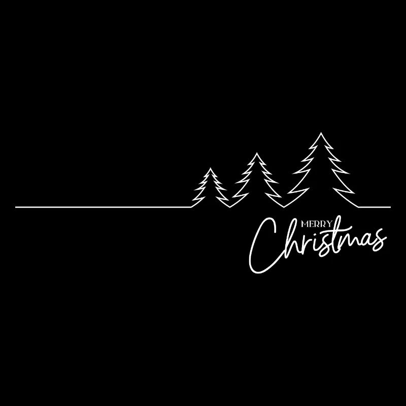 Joyeux Noël Sapin Minimaliste