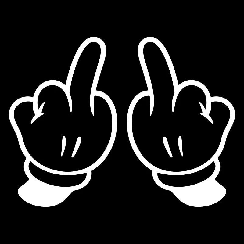 Mittelfinger Hand Frech