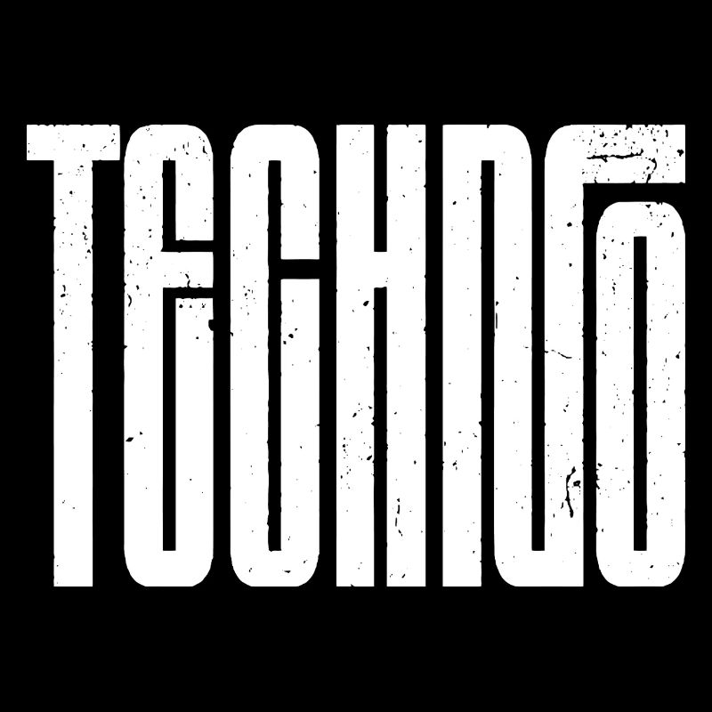 Typographie rétro techno audacieuse