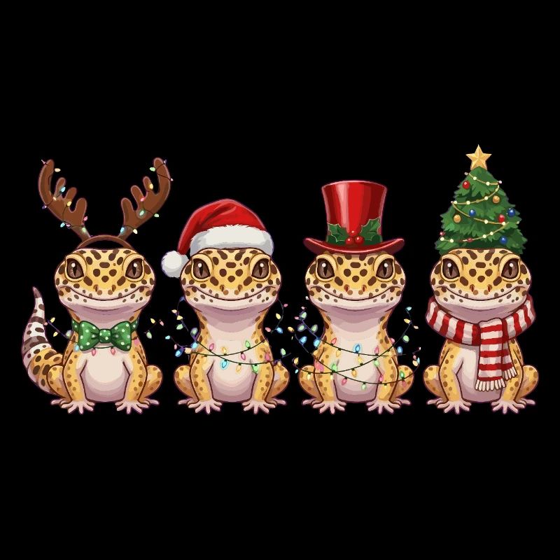 Guirlandes de Noël Gecko Léopard