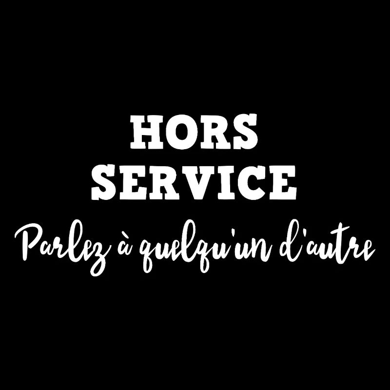 Off-duty: talk to someone else