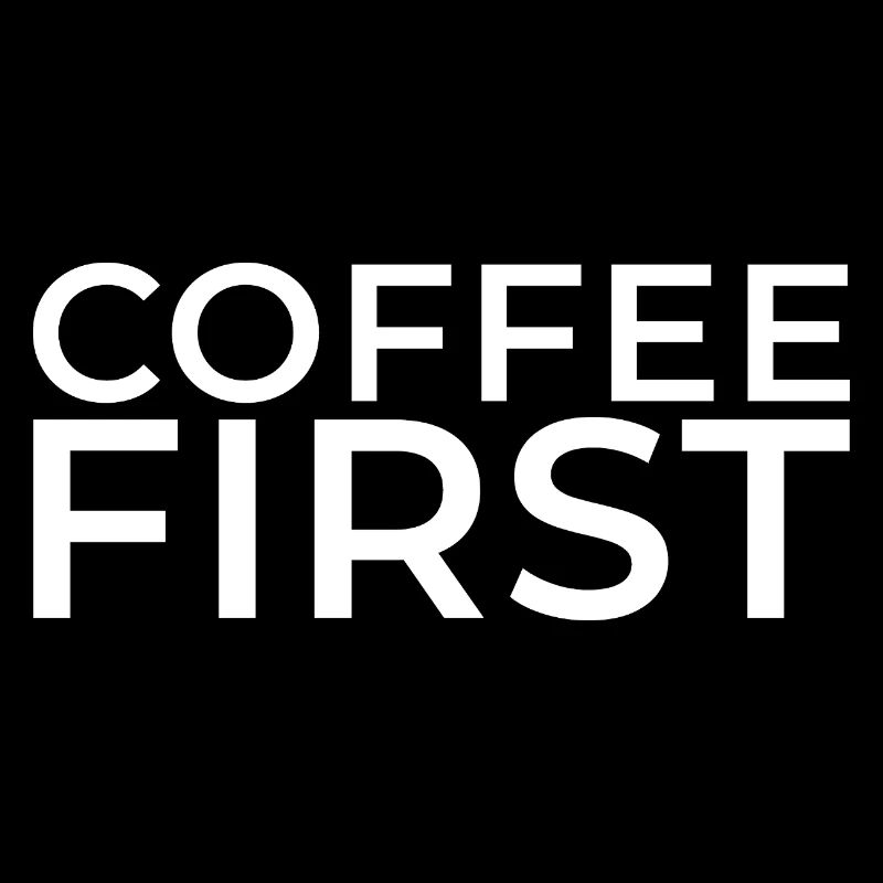 Café d’abord - Impression blanche