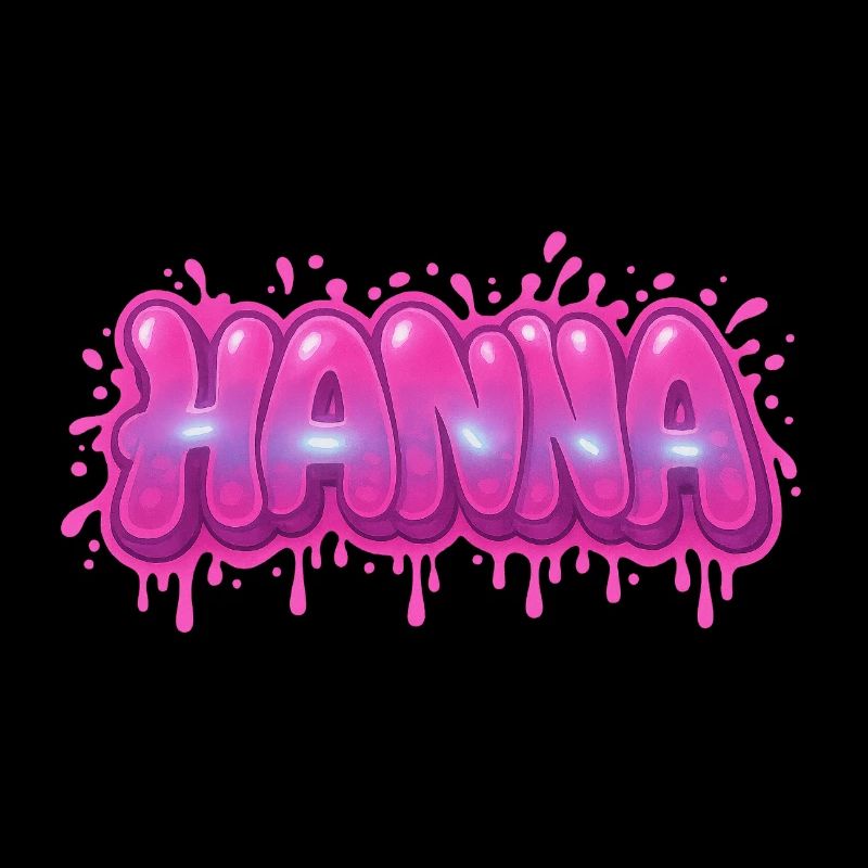 Graffiti HANNA Name Gift Ideal Printable On