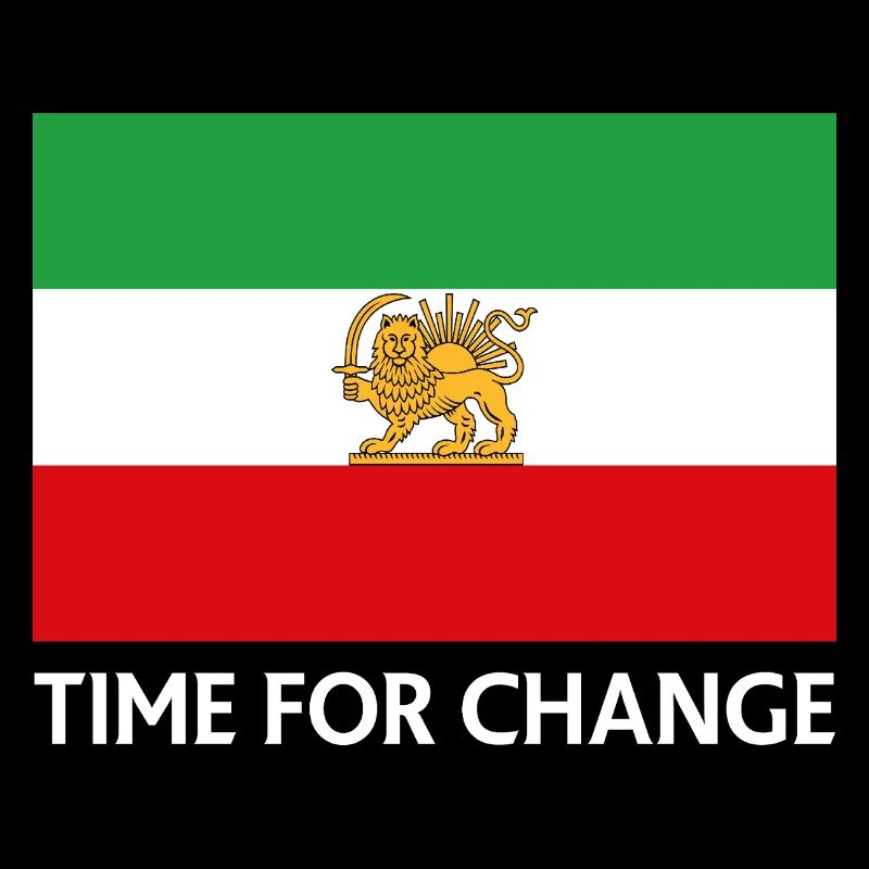 Temps de changement Drapeau iranien