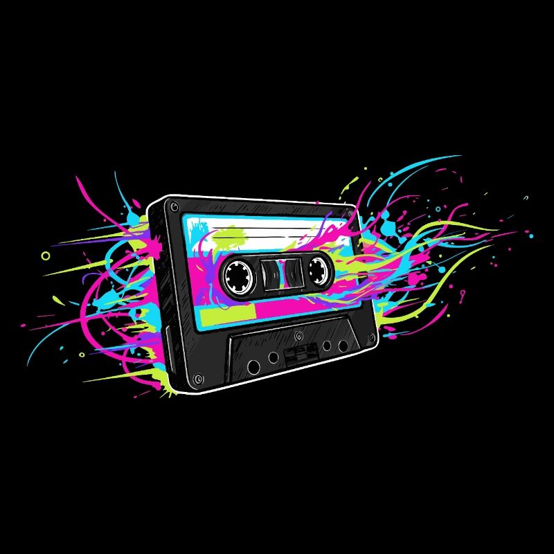 Retro Cassette 80s 90s Music