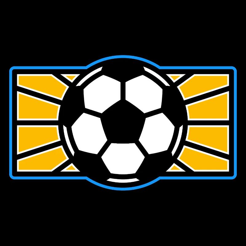Fußball-Pop-Art-Logo