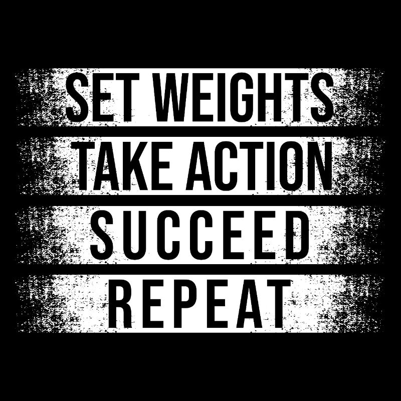 Powerlifting Bodybuilder Set Weights Take Action