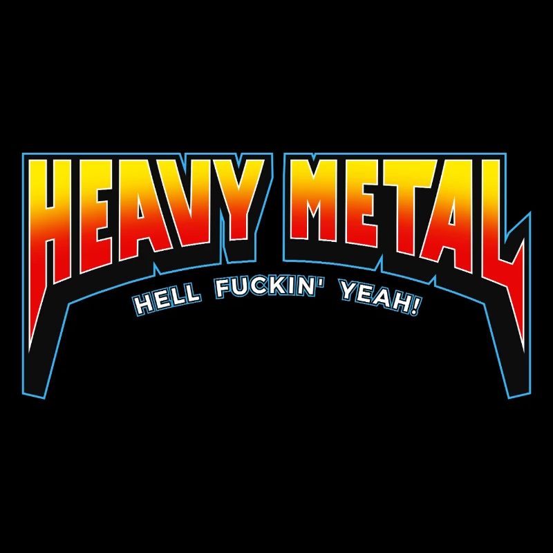 Logo texte Heavy Metal Hell yes