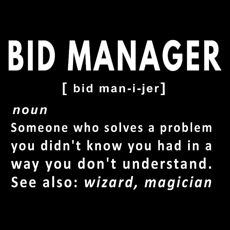 Definition von Bid Manager lustiger Substantiv