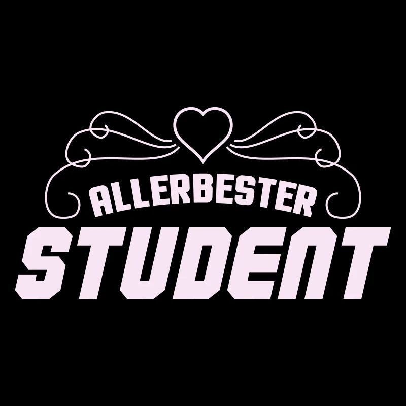 Allerbester Student Retro Badge