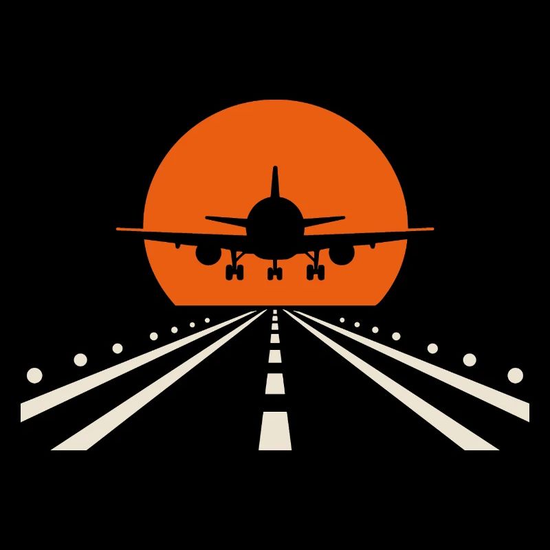 Flugzeug mit Landung Pilot Vintage Geschenk
