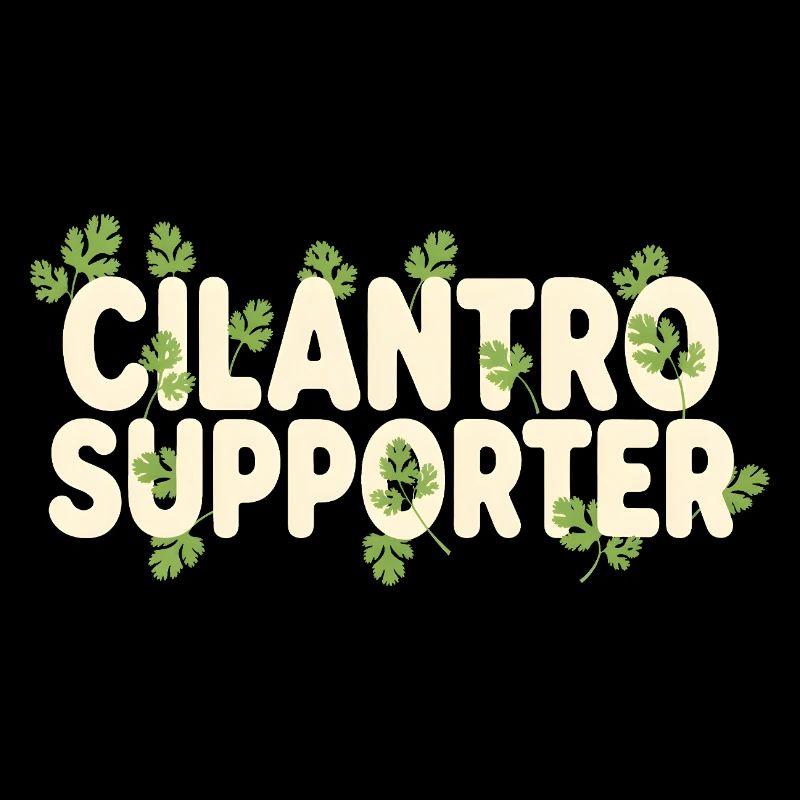 Coriander Fan | Herbal Kitchen Garden Humor