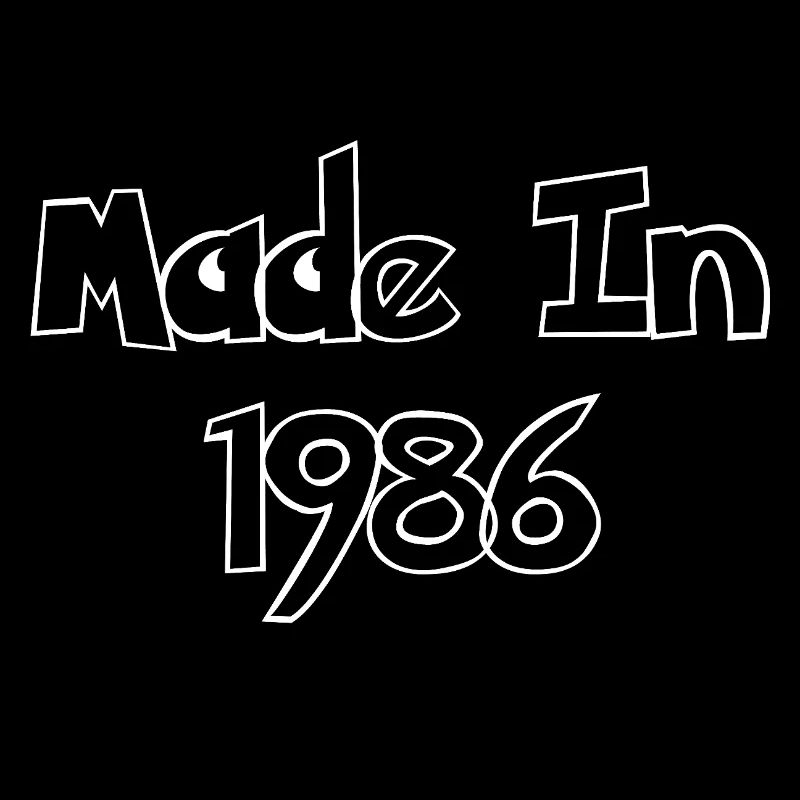 Made in 1986 Retro Sketch