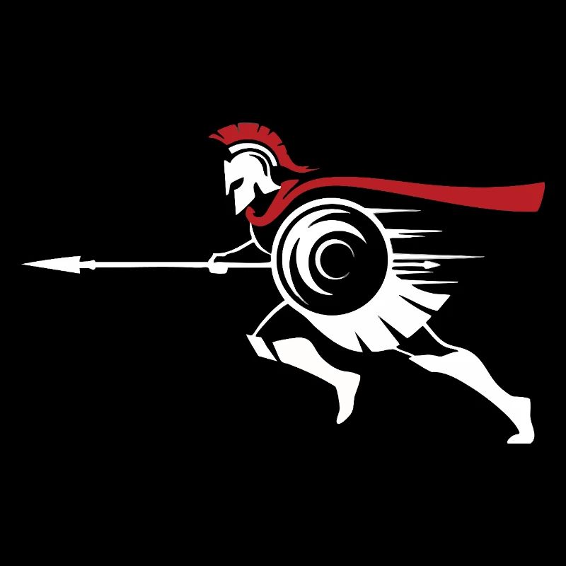 Spartan Sprint Silhouette Mascot Spartan Run