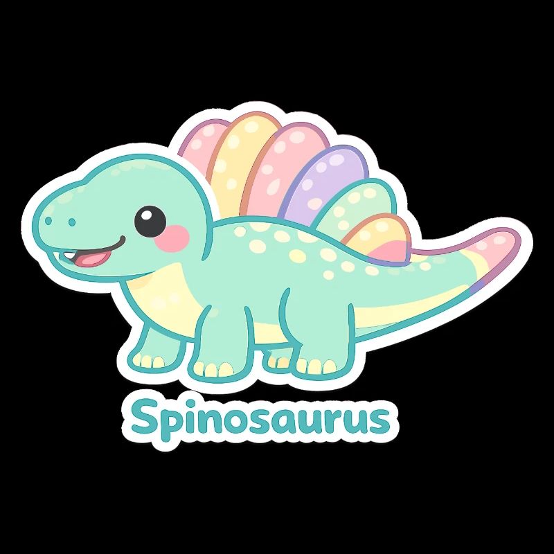 Pastel Spinosaurus Sticker