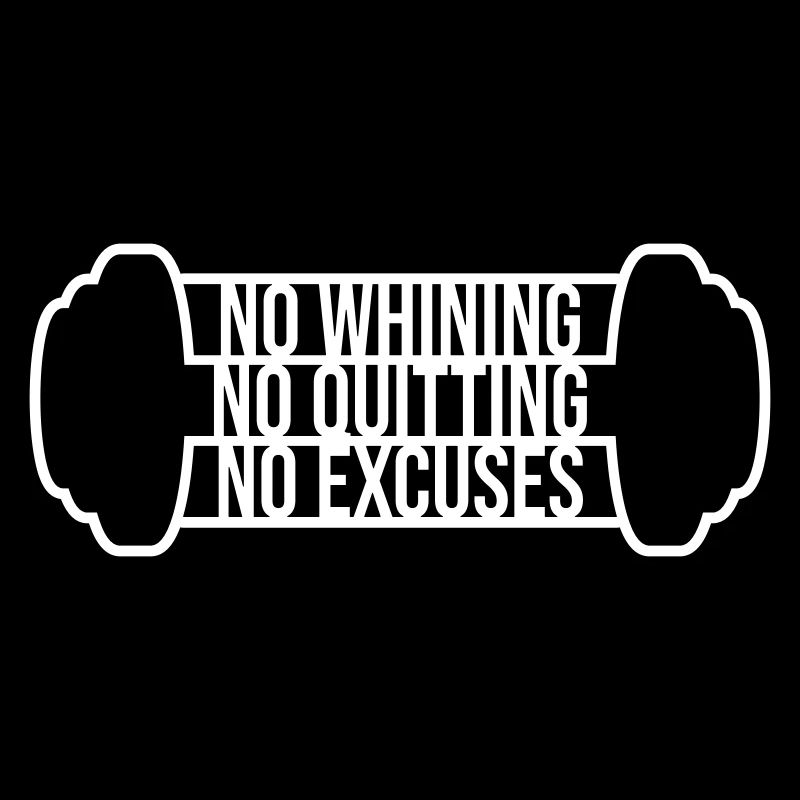 Pas de plaintes, pas d’abandon, pas d’excuses, motivation pour la salle de sport