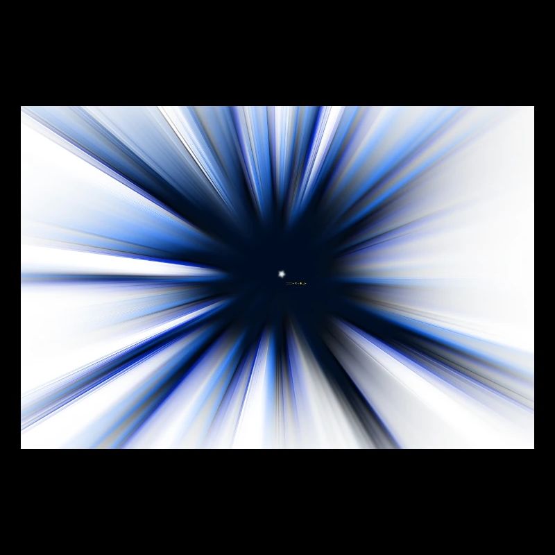 Fun Motiv - Blauer Strahleneffekt – Radial Burst