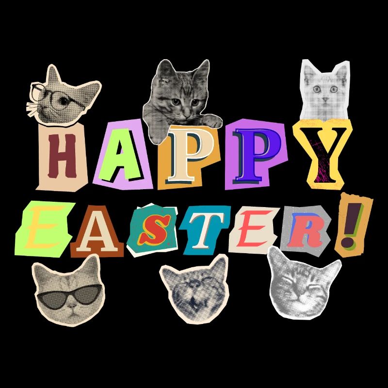 Joyeux chats de Pâques