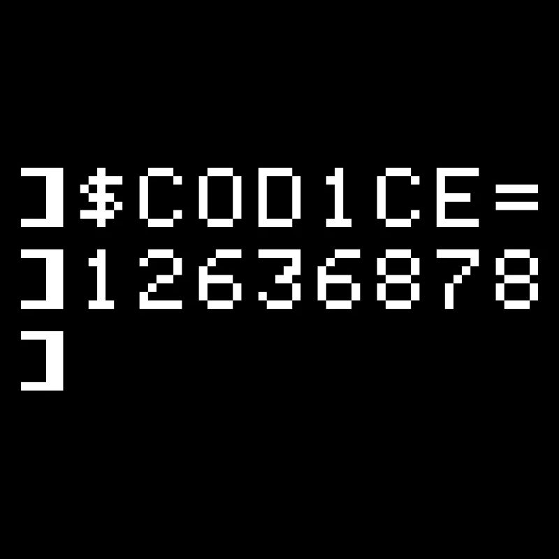 C0D1CE Codice 8-Bit Esadecimal Code Nerd Pix