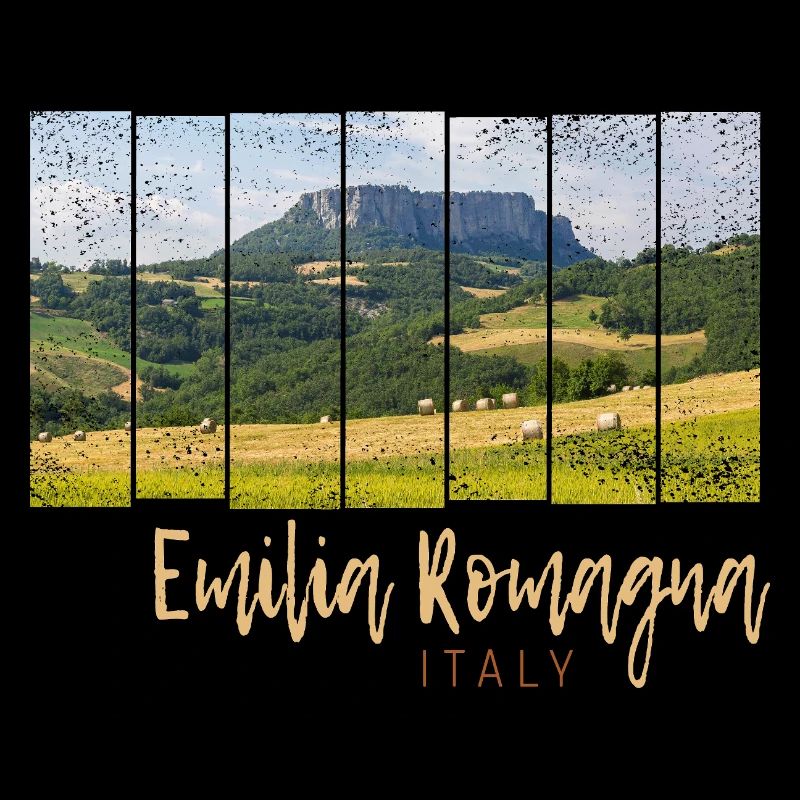 Emilia-Romagna in Italien Panorama Souvenir