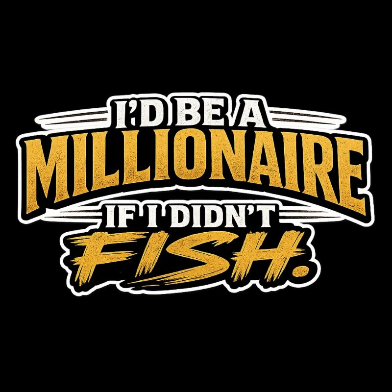 Je serais millionnaire si je ne pesquais pas avec un design drôle