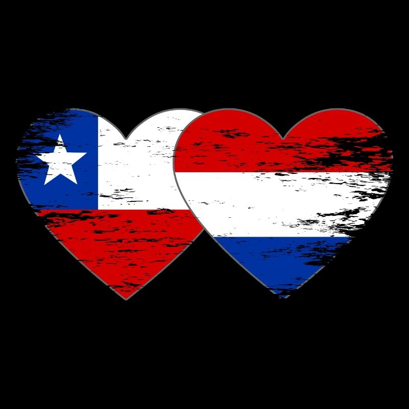 Chile_Holland_Flagge_Herz_used