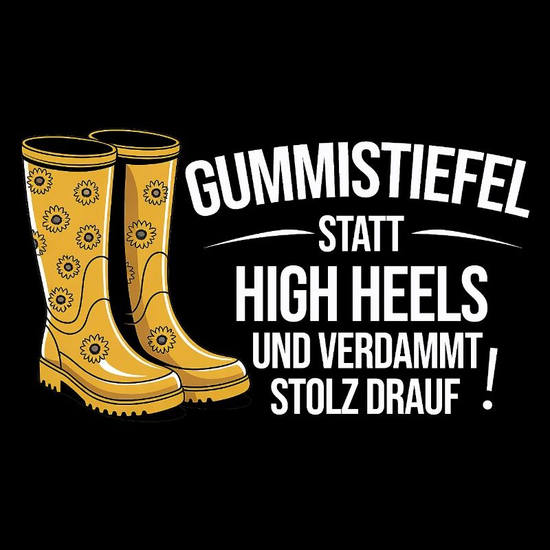 Gummistiefel statt High Heels