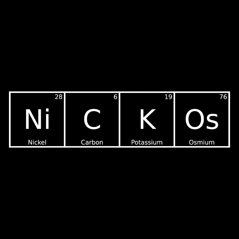 Nicko's surname First name Chemistry Periodic Table Elements