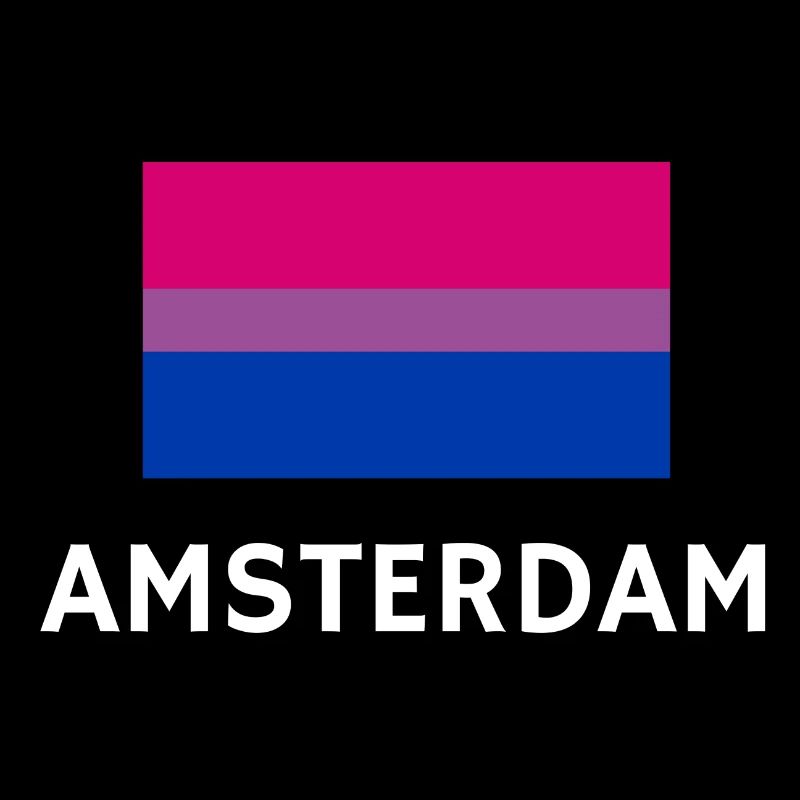 Drapeau de la Bi Pride Amsterdam