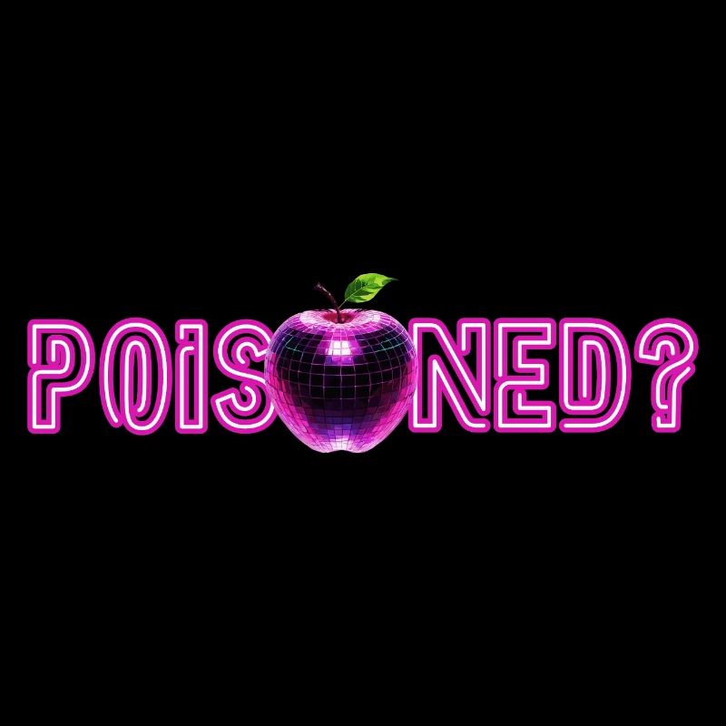 Neon Apple with glitter effect