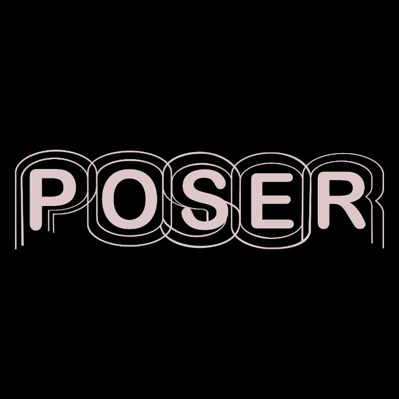 Minimalist POSER Text Design