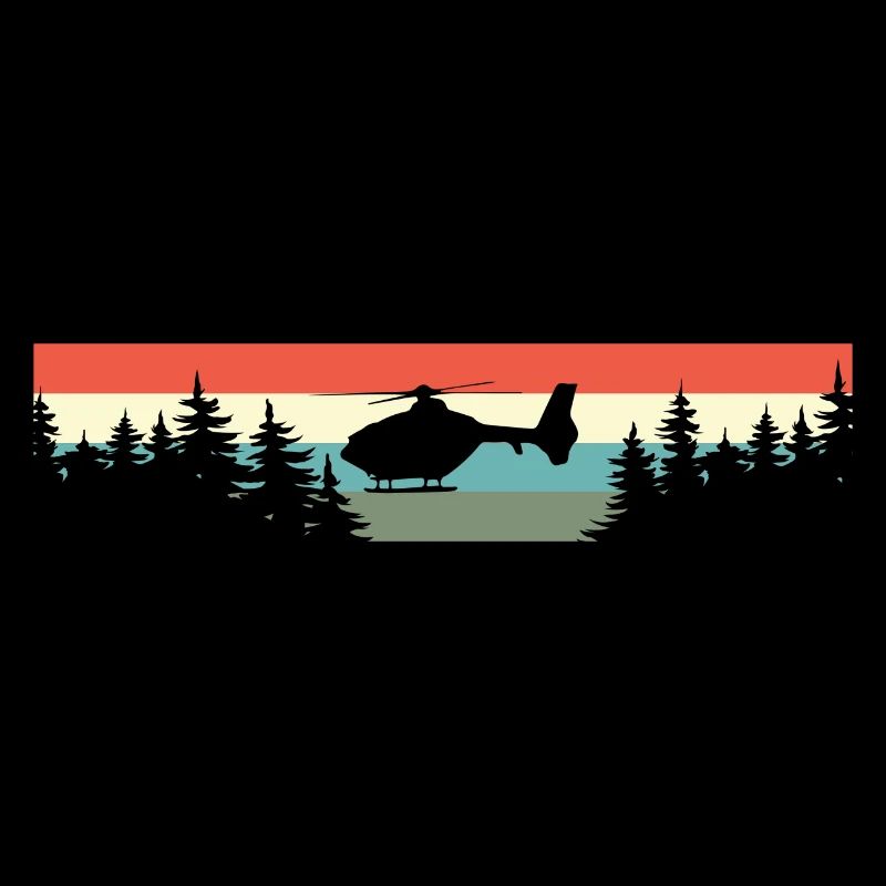 Helicopter Gift Retro