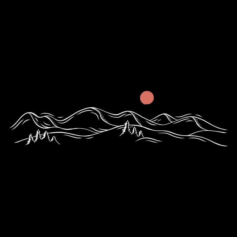 Crête minimale du coucher de soleil