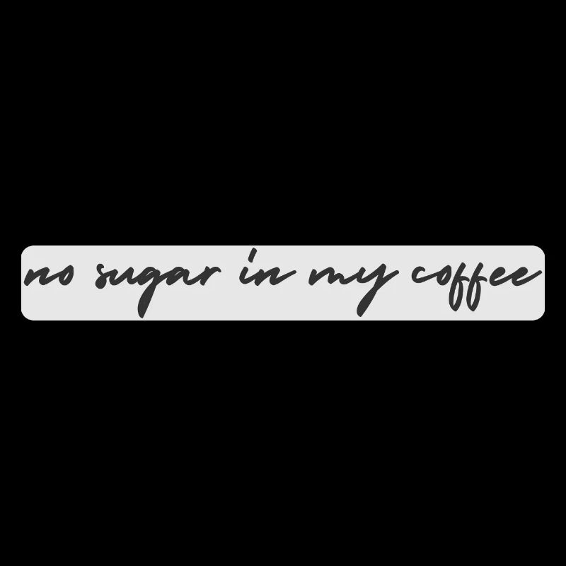 no sugar