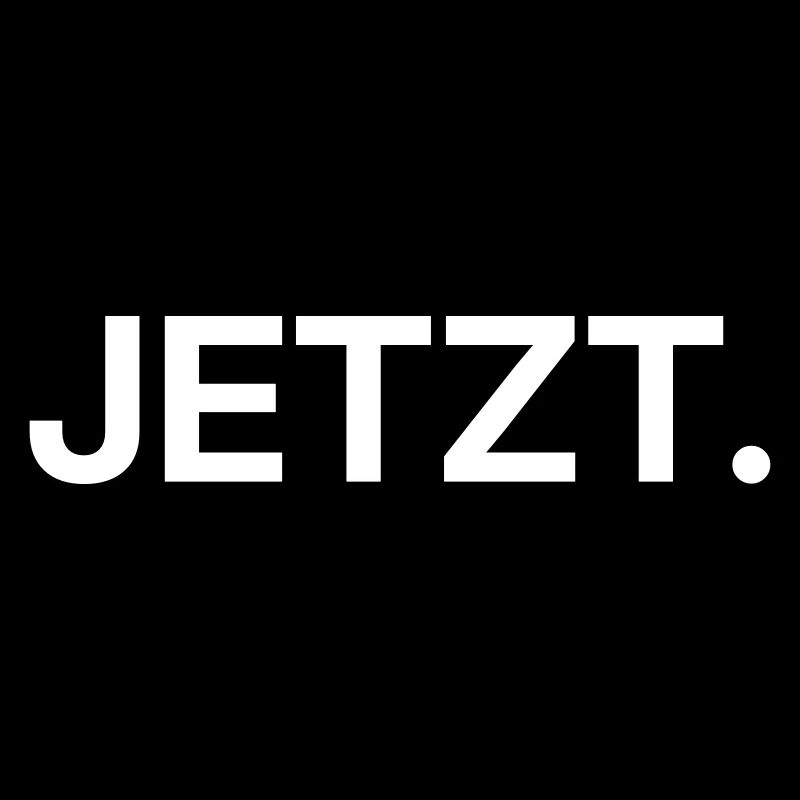 Jetzt – Minimalistisches Textdesign