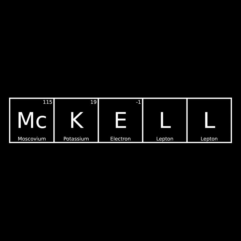 Mckell Nom Prénom Chimie Tableau périodique Éléments