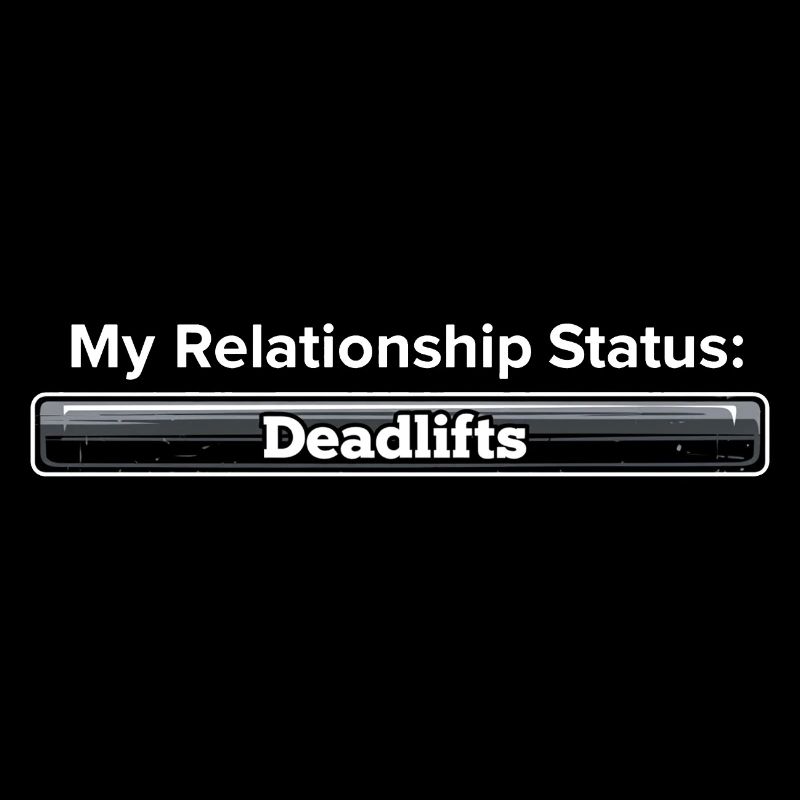 Mon statut relationnel : Deadlifts Drôle Gym