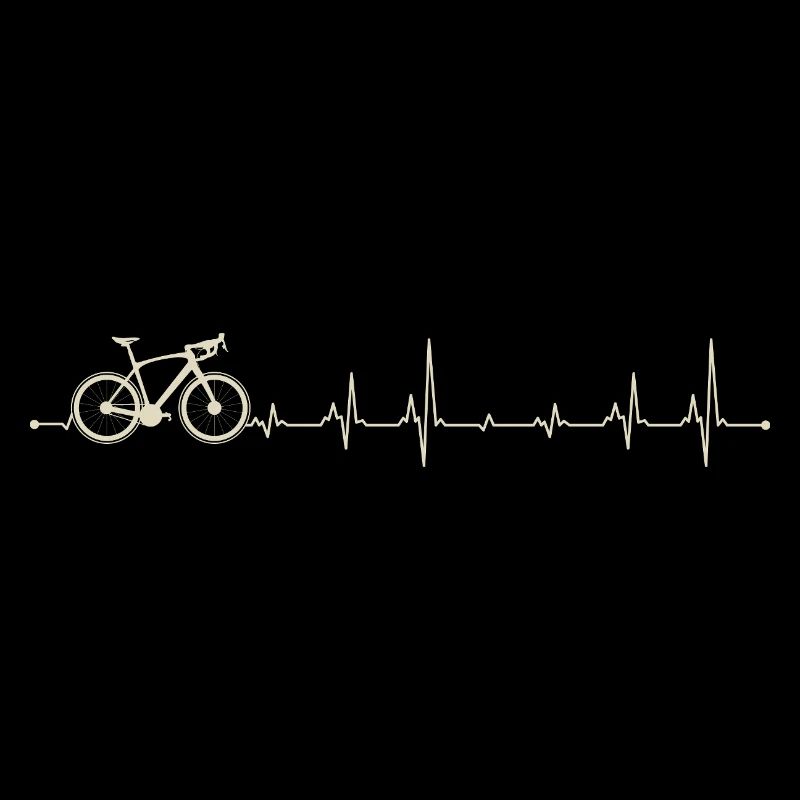 Graphique du rythme cardiaque du pouls du vélo