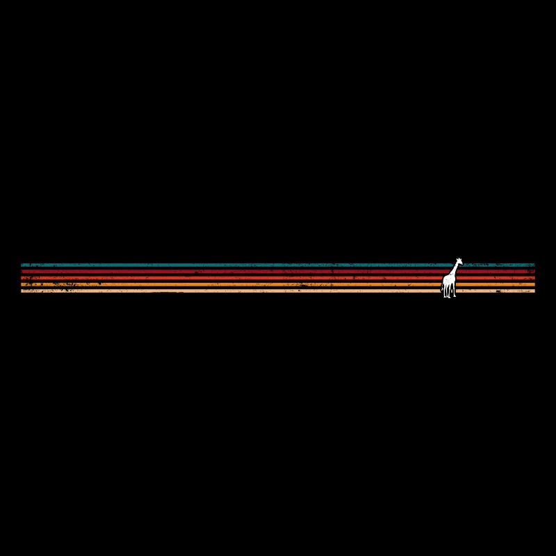 Giraffe on Colourful Stripe Backdrop