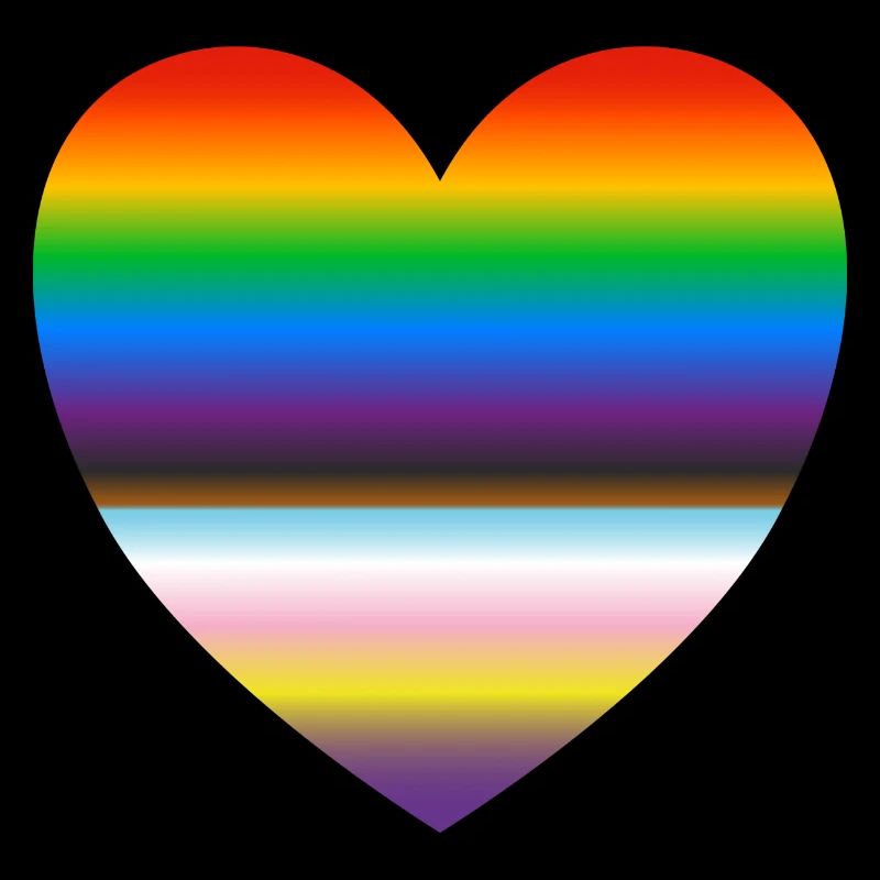 Inklusives Pride-Herz