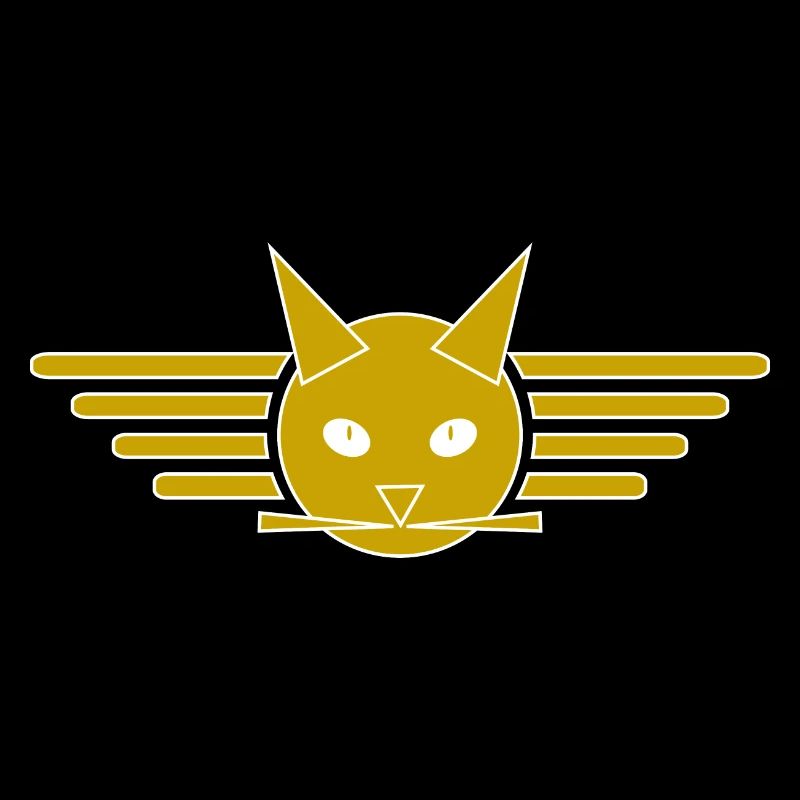 Conception créative de t-shirt Ailes de chat