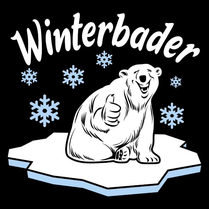 Winterbader Eisbaden Eisbad Spruch